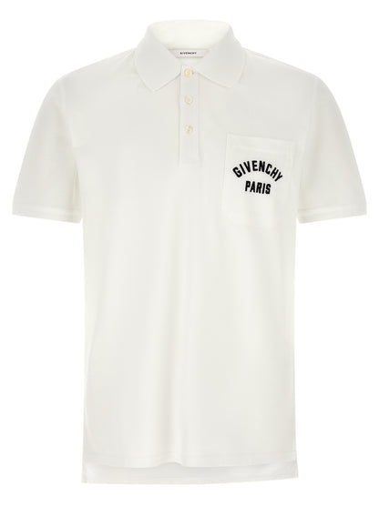 White Cotton Polo Shirt