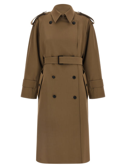 Brown Virgin Wool Coat