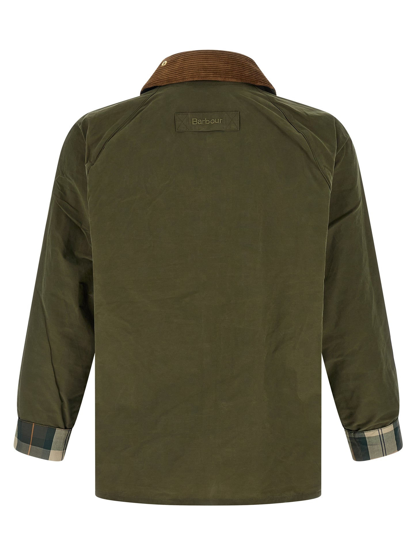 Bicolor Cotton Full-Length Jacket