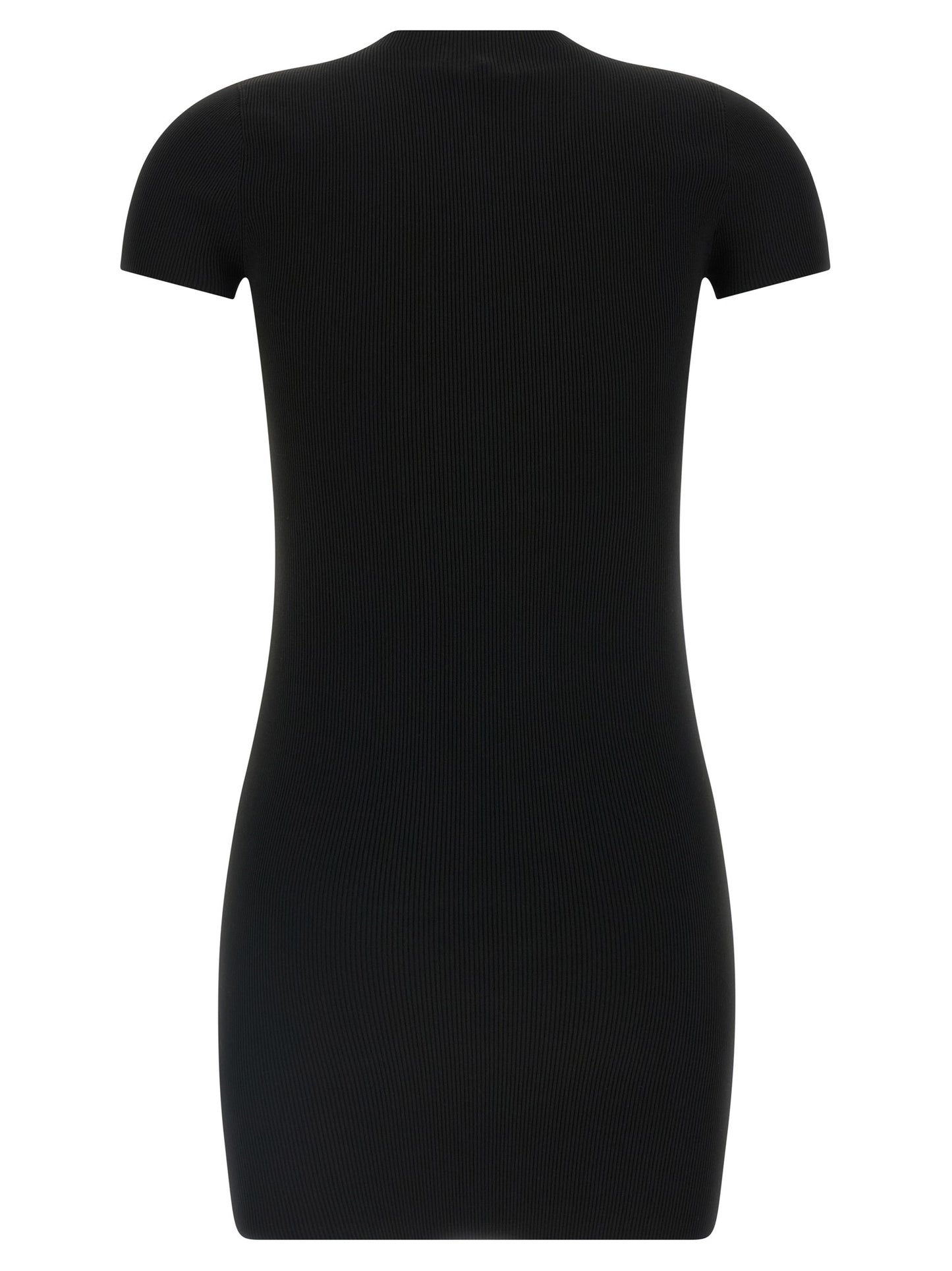 Black Polyamide Short Dress