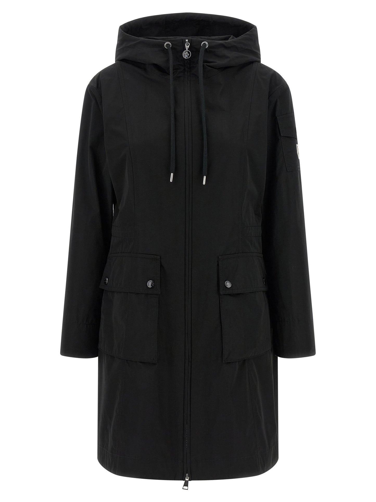 Black Polyester Parka