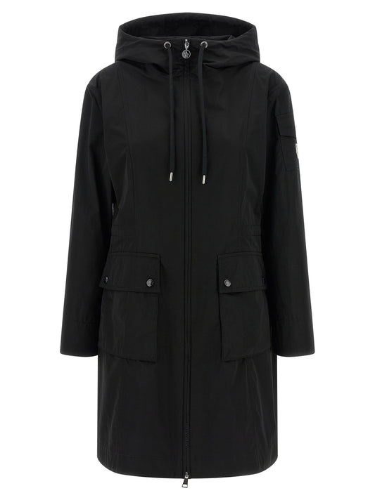 Black Polyester Parka