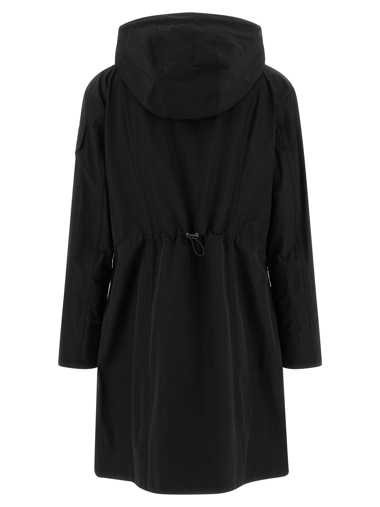 Black Polyester Parka