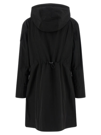 Black Polyester Parka
