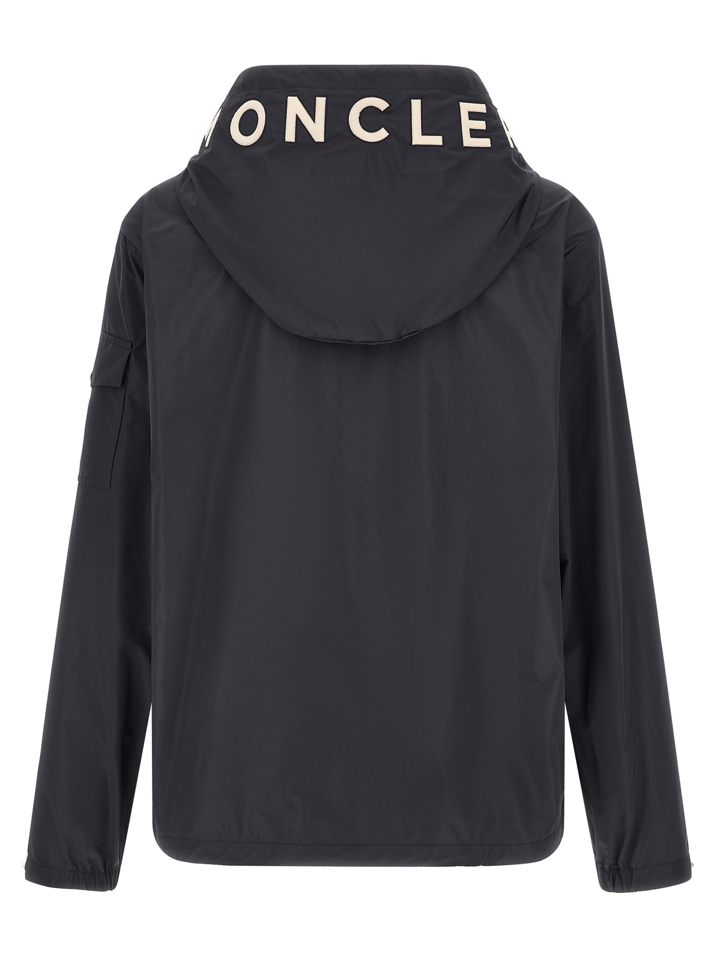 Blue Polyester Shell Jacket