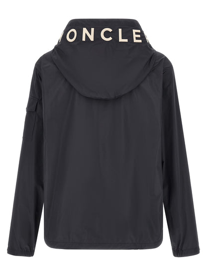 Blue Polyester Shell Jacket