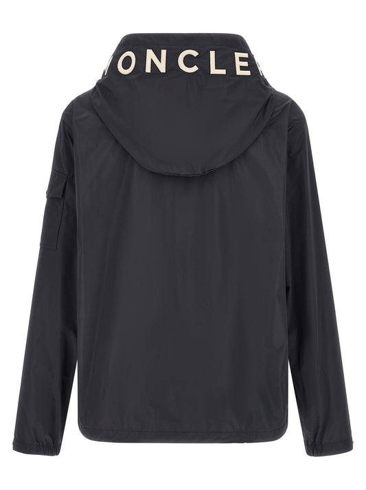 Blue Polyester Shell Jacket
