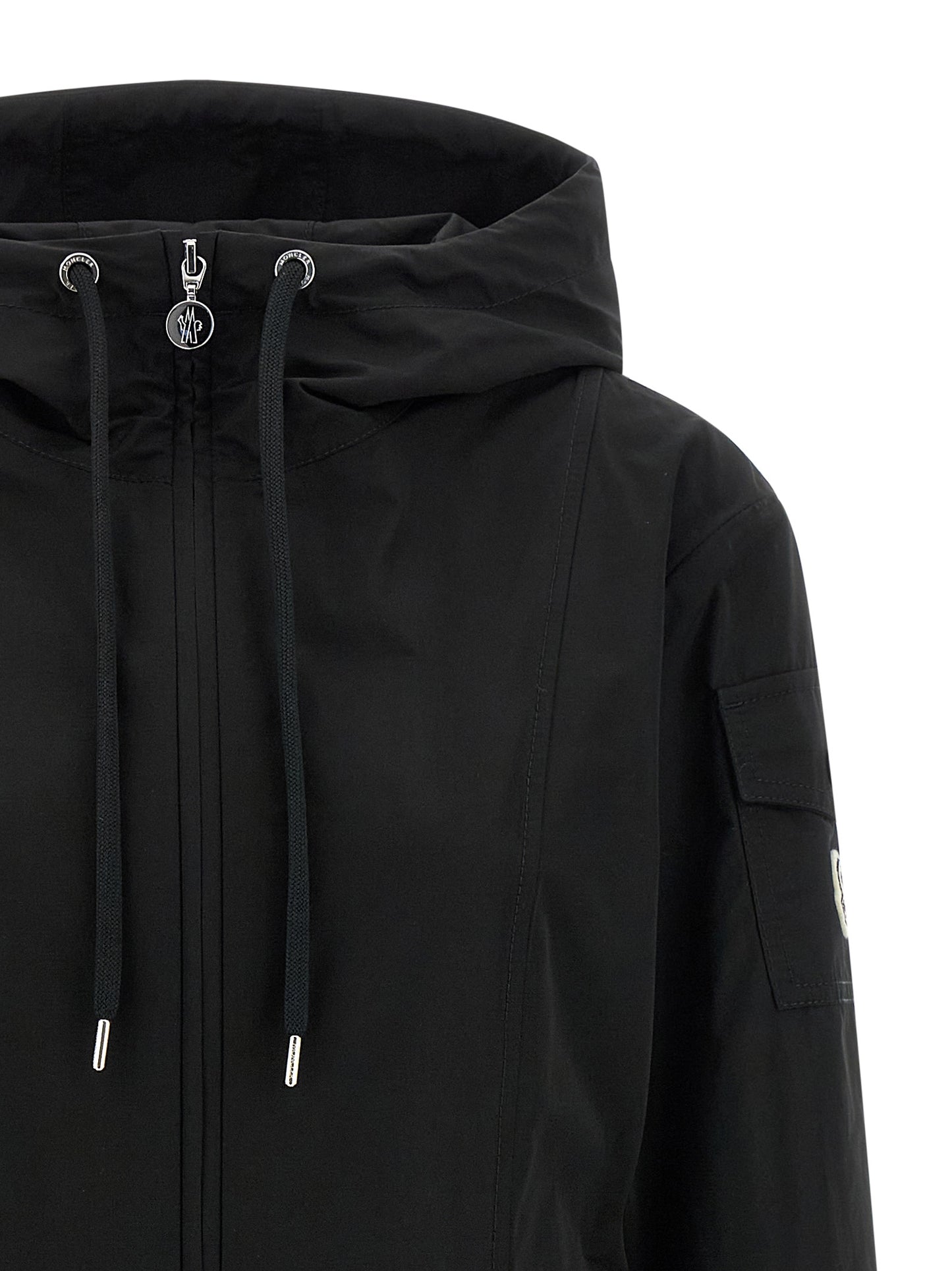 Black Polyester Parka