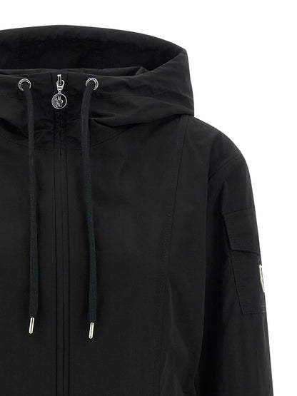 Black Polyester Parka