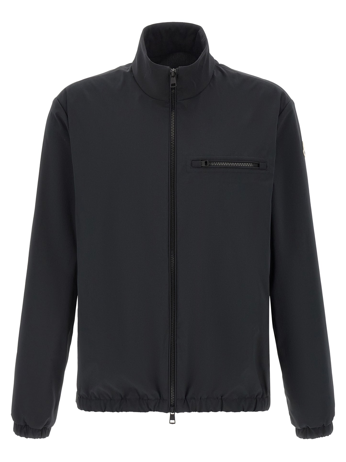 Black Polyester Shell Jacket