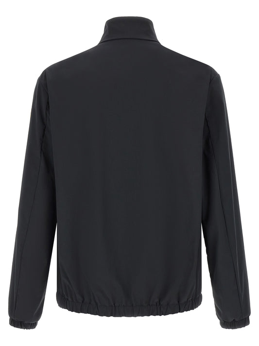 Black Polyester Shell Jacket