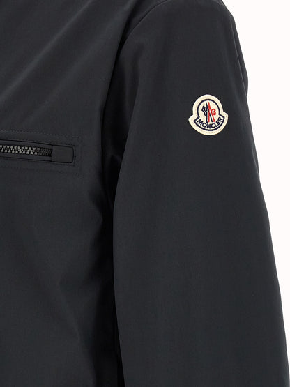 Black Polyester Shell Jacket