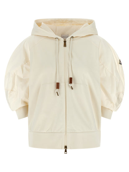 White Cotton Hoodie