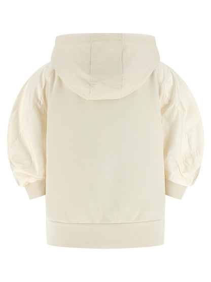 White Cotton Hoodie