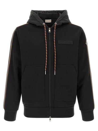 Black Polyamide Sweatshirt