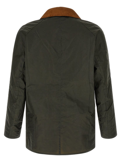Bicolor Cotton Full-Length Jacket