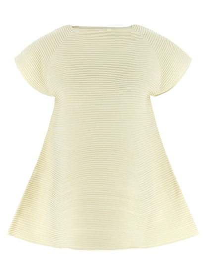Bicolor Polyester Short Dress