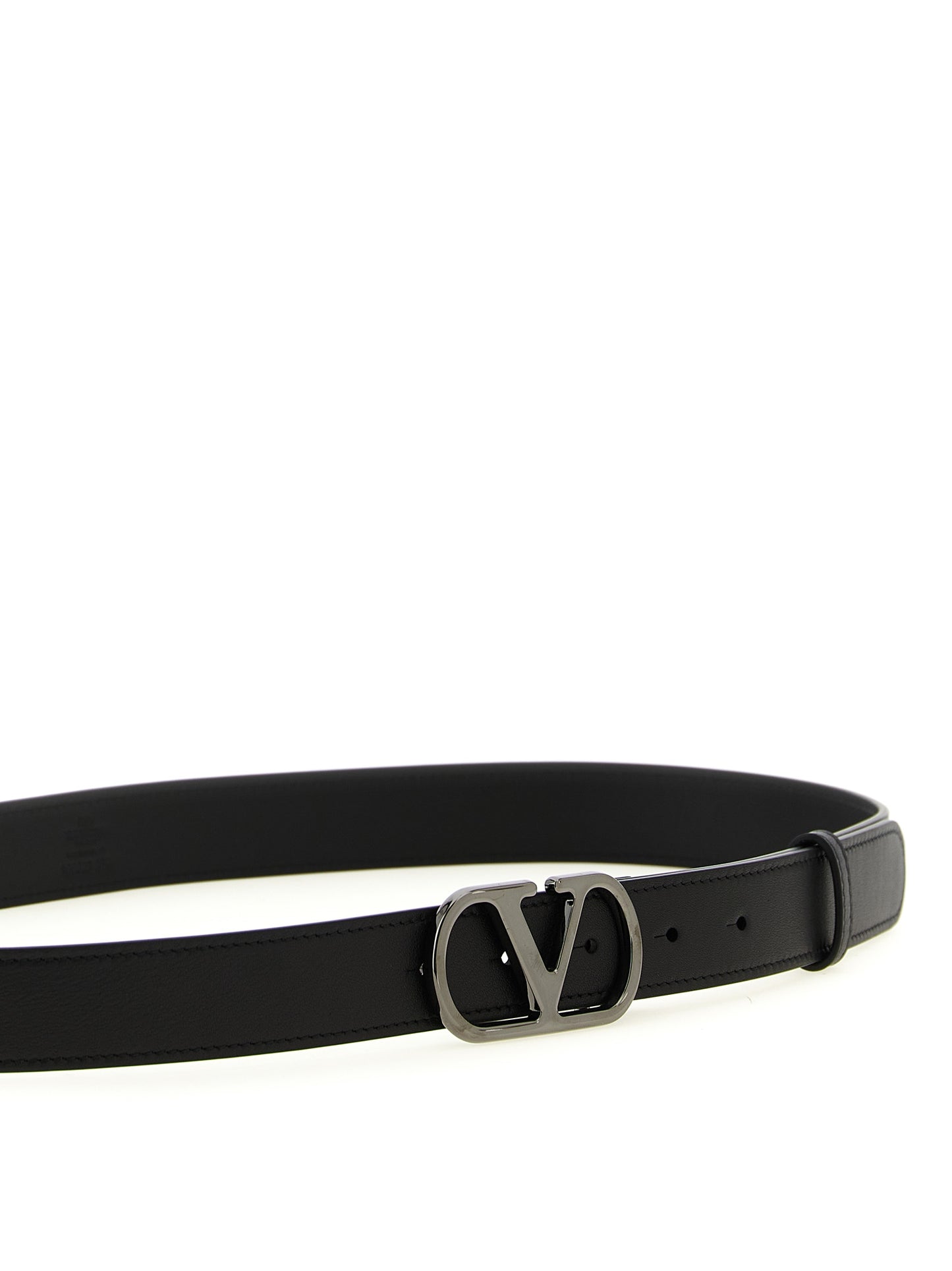 Black Calfskin Regular Belt