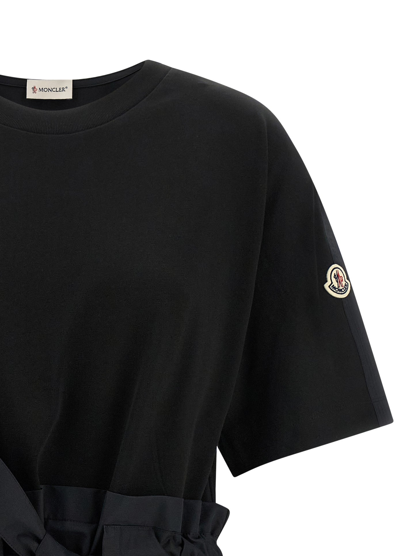 Black Cotton Short Dress