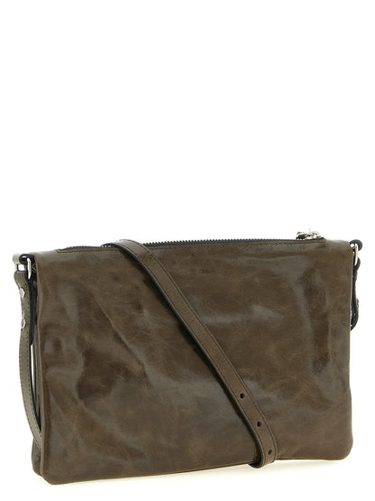 Bicolor Calfskin Crossbody Bag