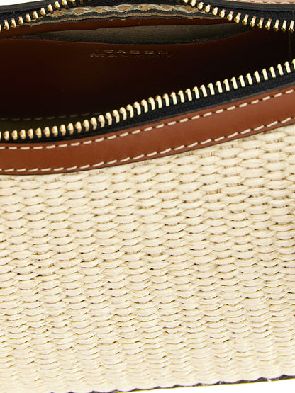 Brown Calfskin Shoulder Bag