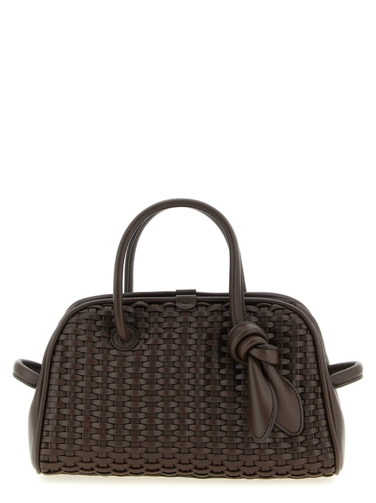 Brown Cotton Handbag