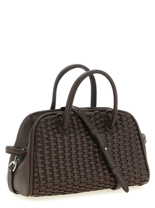 Brown Cotton Handbag