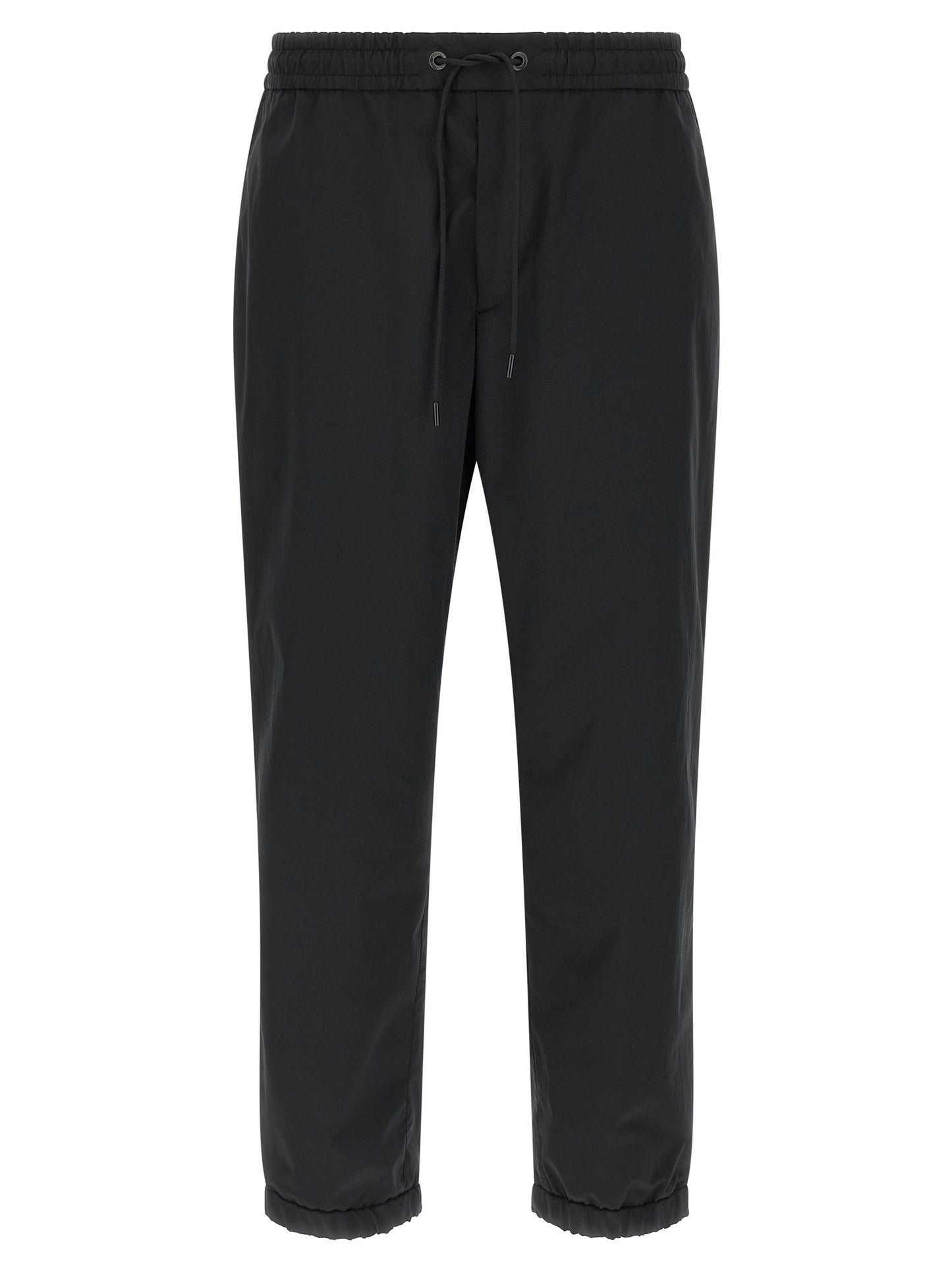 Black Polyester Joggers (Workout Pants)