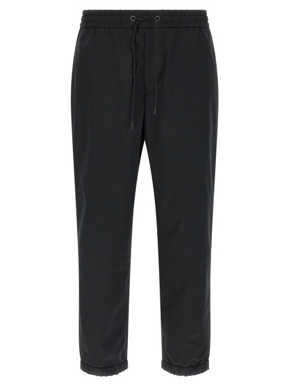 Black Polyester Joggers (Workout Pants)