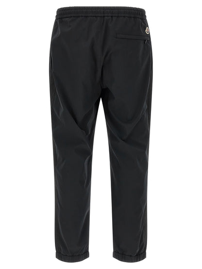 Black Polyester Joggers (Workout Pants)