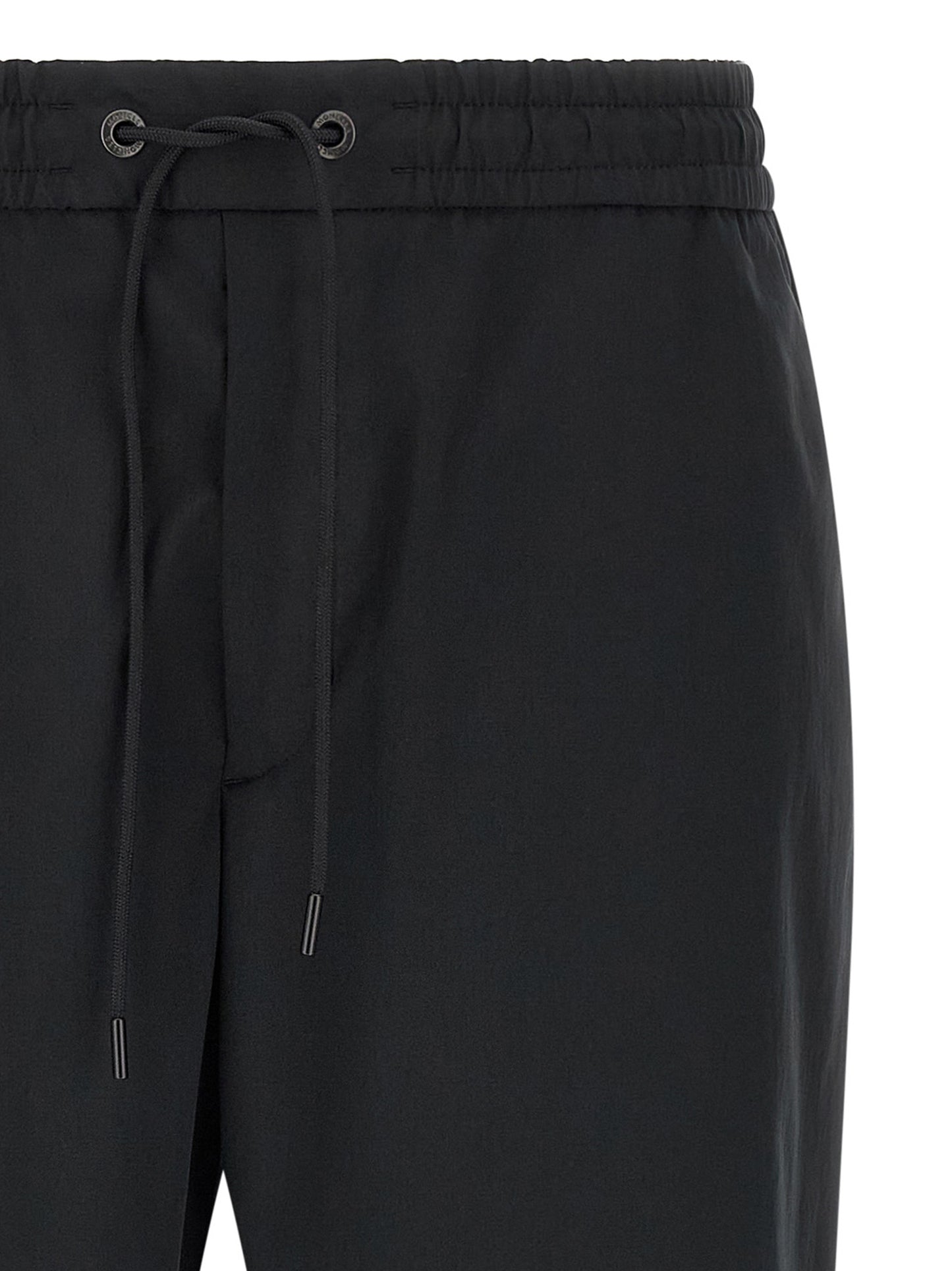 Black Polyester Joggers (Workout Pants)