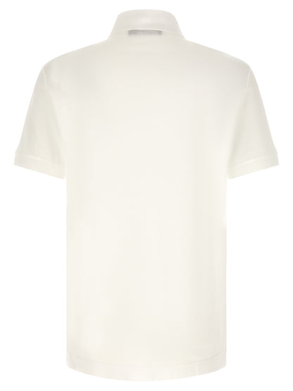 White Cotton Polo Shirt
