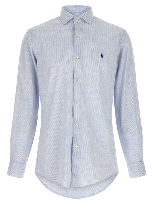 Blue Linen Blouse