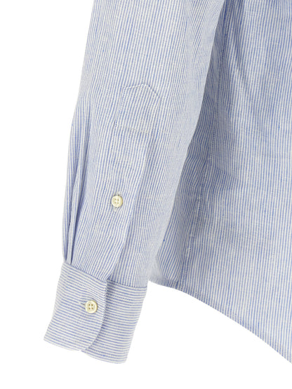 Blue Linen Blouse