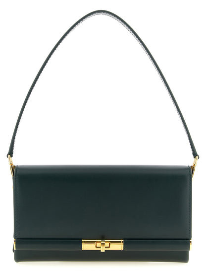 Bicolor Calfskin Shoulder Bag