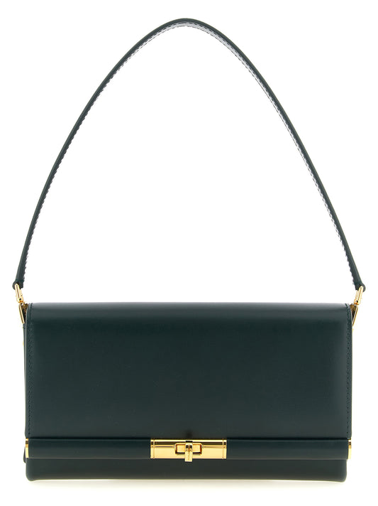 Bicolor Calfskin Shoulder Bag