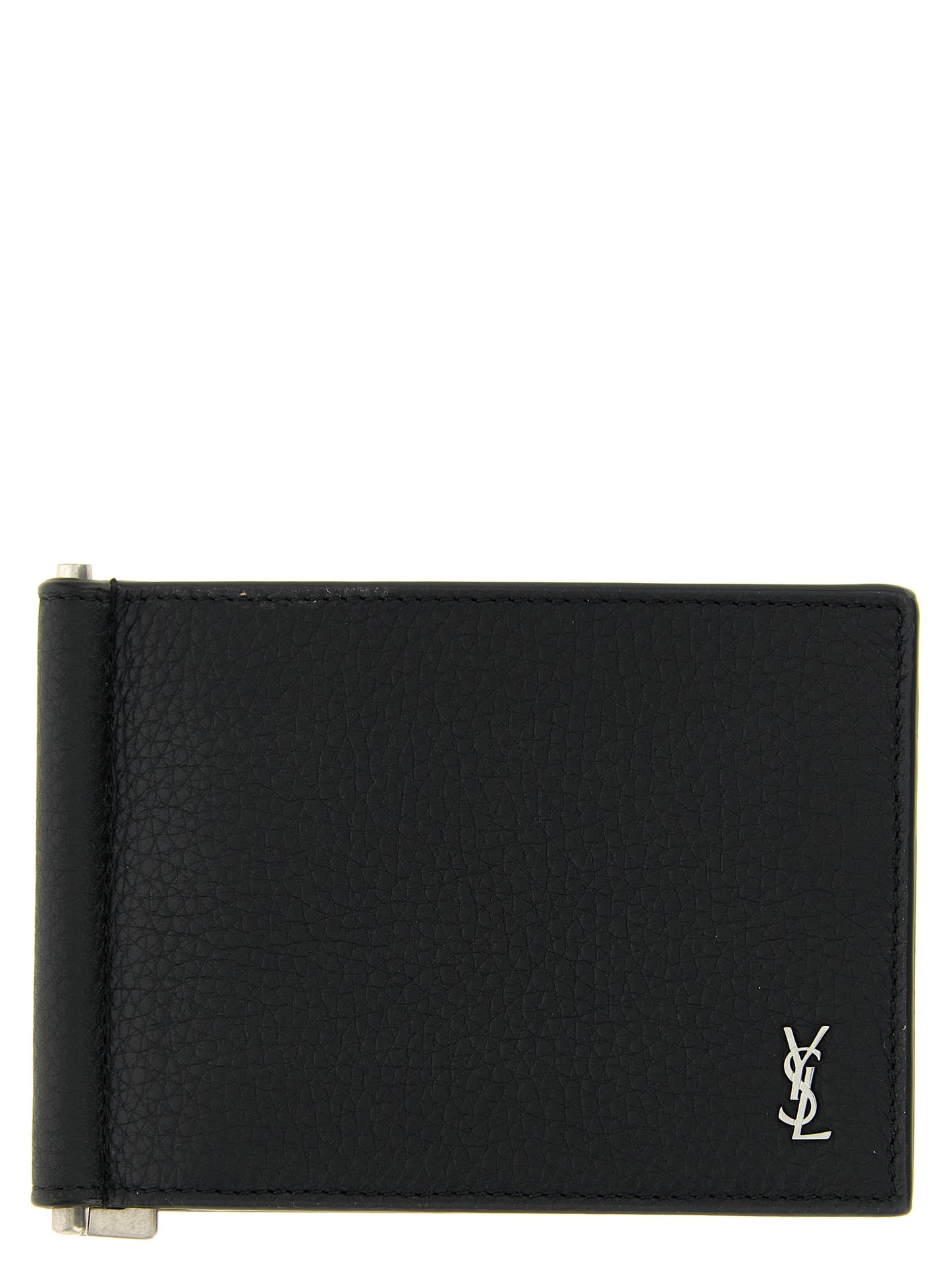 Black Calfskin Money Clip