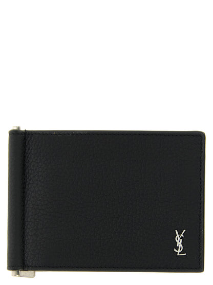 Black Calfskin Money Clip