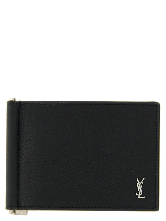 Black Calfskin Money Clip