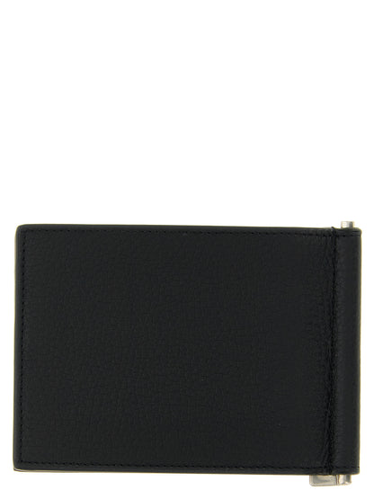 Black Calfskin Money Clip