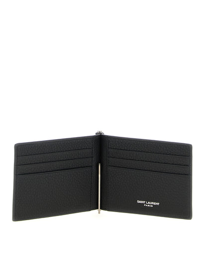Black Calfskin Money Clip