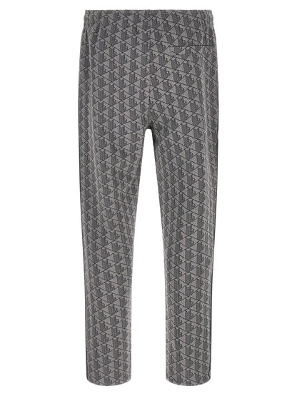 Gray Polyester Joggers (Workout Pants)