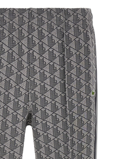 Gray Polyester Joggers (Workout Pants)