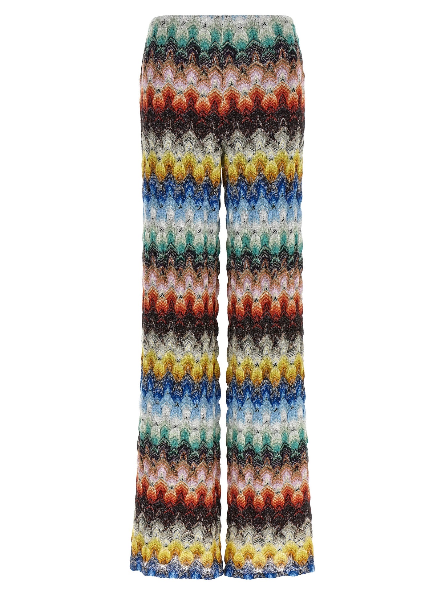 Multicolor Viscose Casual Pants