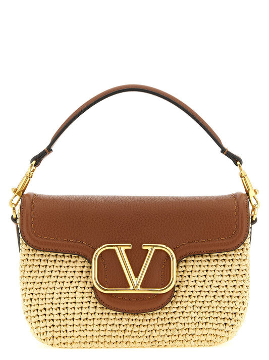 Brown Viscose Shoulder Bag