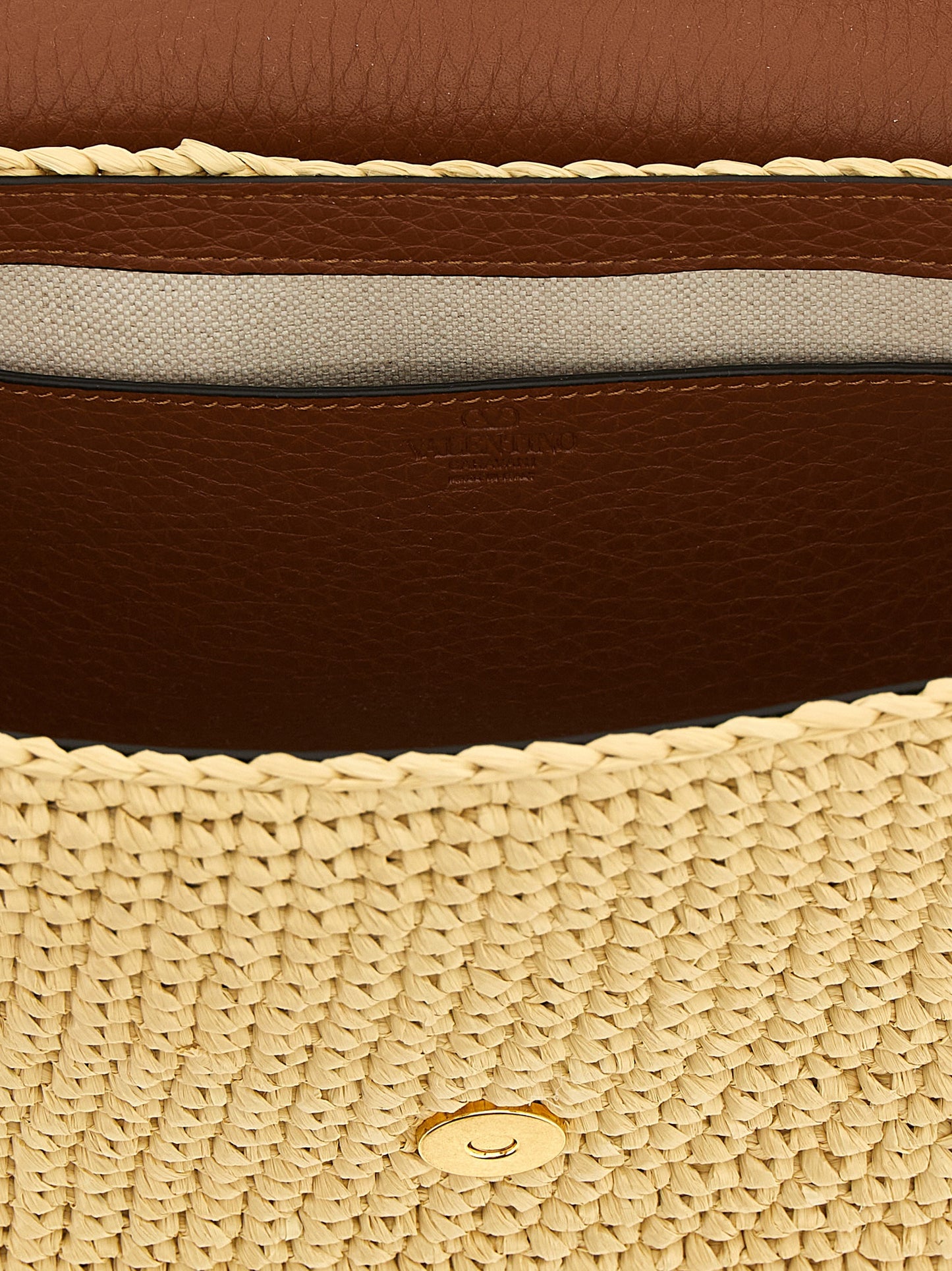 Brown Viscose Shoulder Bag