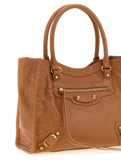 Brown Lamb Leather Tote Bag