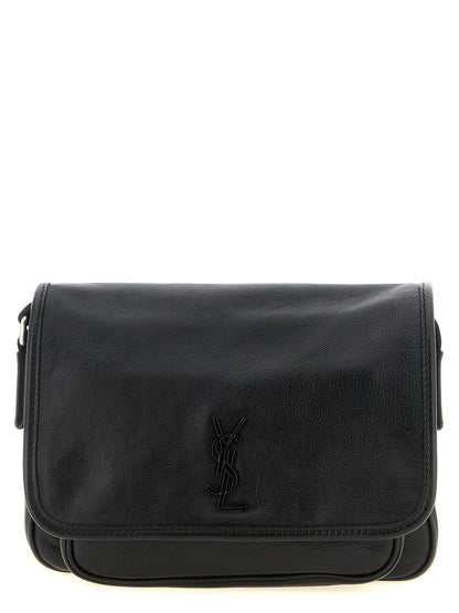 Black Calfskin Crossbody Bag