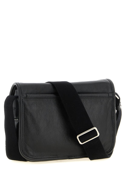 Black Calfskin Crossbody Bag