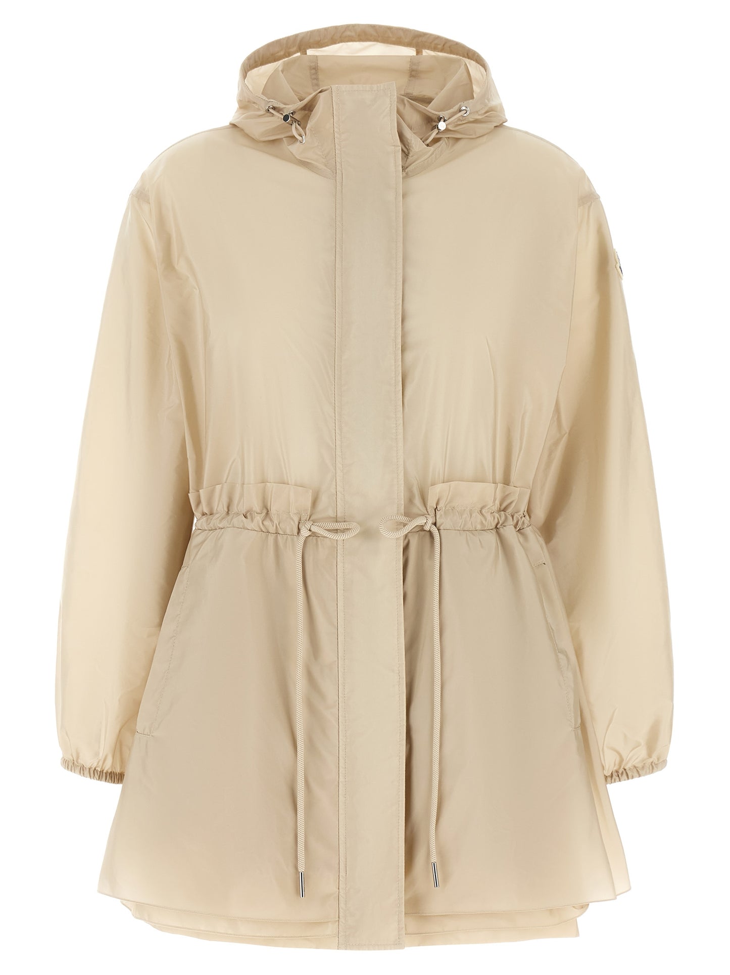 Beige Polyamide Shell Jacket